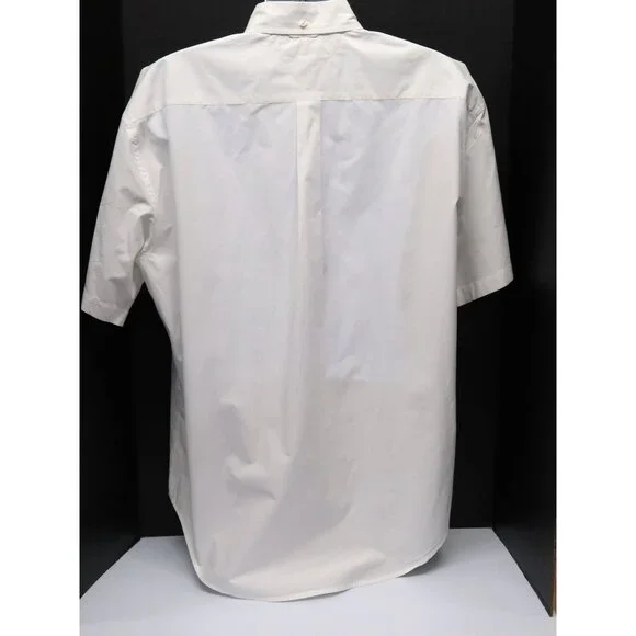 Vtg 2002 Tommy Hilfiger Mens XL Short Sleeve Button Down Yellow/Navy/White Shirt - Picture 6 of 8